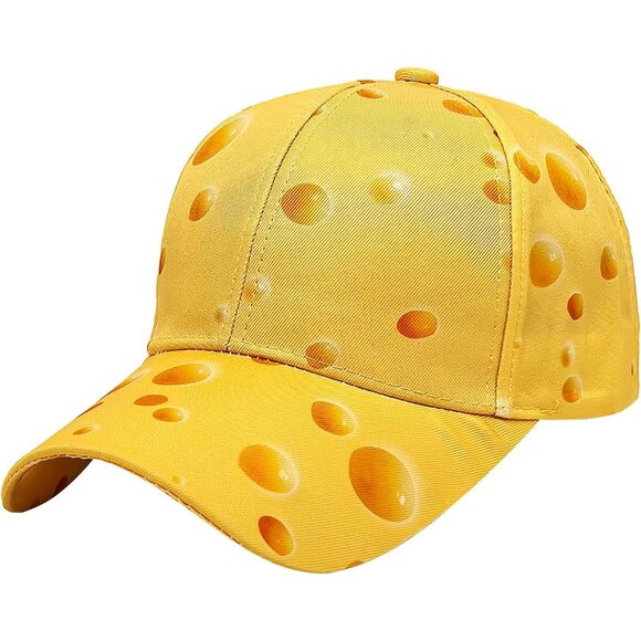 Women's Cheese Fashion Baseball Cap Adjustable Strap Back Visor Sports Hat - Picture 1 of 7